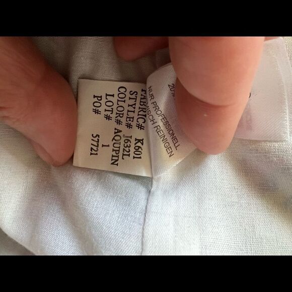 Lucy & Laurel Boho Linen Blend Flat Front Skirt with zipper back size 10 - Picture 9 of 10